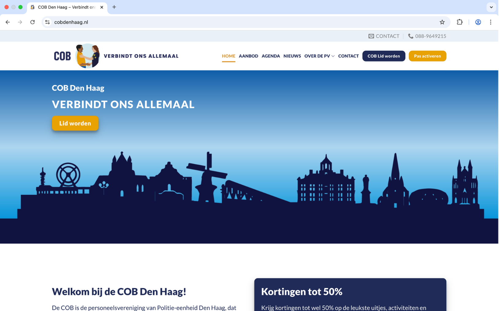 Website van Politie Haaglanden