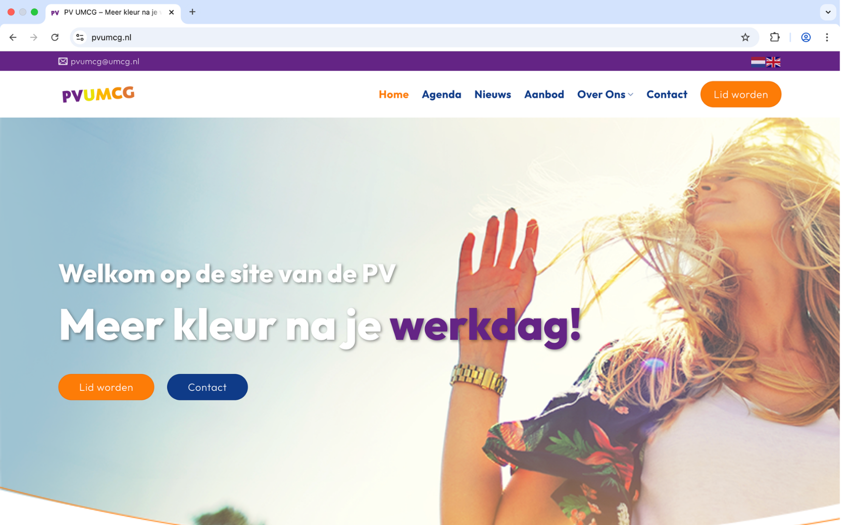 Website van UMCG